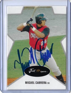 Miguel Cabrera Autographed 2003 Just Minors ROOKIE Card 7 - Bild 1 von 2