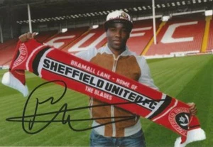 SHEFFIELD UNITED: FEBIAN BRADY SIGNED 6x4 PORTRAIT PHOTO+COA - Picture 1 of 1