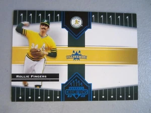 2005 Donruss Champions Impressions BLUE Parallel #263 Rollie FIngers /100 - Picture 1 of 2