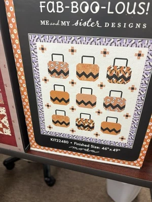 MODA FAB BOO LOUS Kit de Edredón de Halloween con Tela 100% Algodón Foto 1 de 2