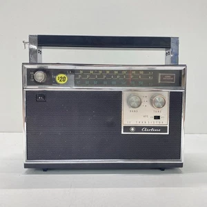 Airline Retro Chrome AM FM DL Tuner Portable Transistor Radio - Zdjęcie 1 z 6