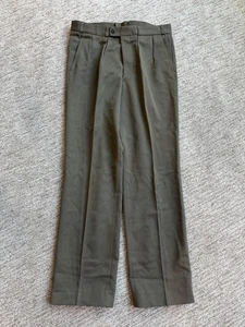 Vintage Niederländische Armee Anzughose Herren 34x31 Wollmischung Plissee Made Holland 90er - Bild 1 von 14