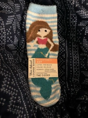 Носки для отдыха Bath & Body Works AMY MERMAID Shea нескользящие женские для девочек новые - Изображение 1 из 2