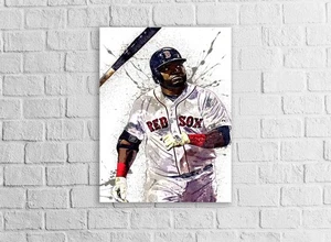 David Ortiz Poster, Boston Red Sox, Gallery Canvas Wrap, Fine Art - Bild 1 von 9