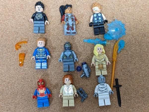 Lego Minifigure lot 9 Minifig Marvel Comics SuperHero Tony Stark Thor Spidey Lex - Picture 1 of 6
