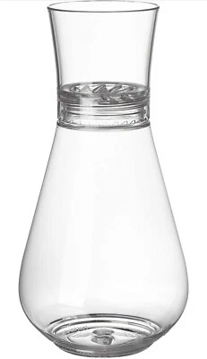 Jarra de plástico irrompible con aireador licor 28 OZ paquete de 6 botellas transparentes Foto 1 de 4