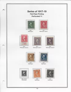 US Scott 498-518, 1917-19 Flat Plate, Mint/Used OG/NG, LH/H, F/VF(See Details) - Picture 1 of 2
