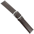 20mm Milano Brown Genuine Buffalo Leather Thick Padded Stitched Mens Band Reg