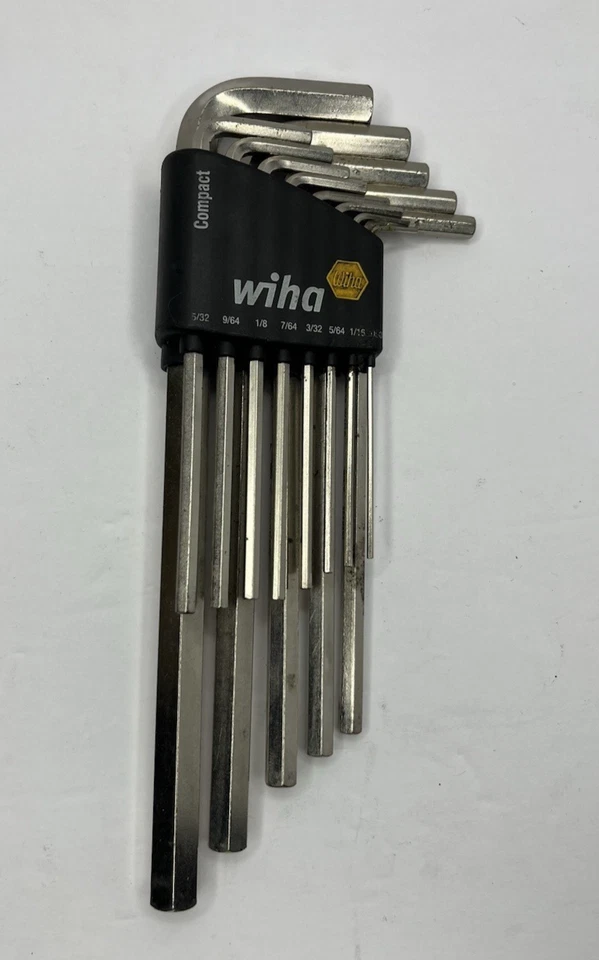 Wiha Tools SAE Allen Hex Wrench #35295 Set Nickel Plated 13pc Set Plastic Holder - Image 1 of 4