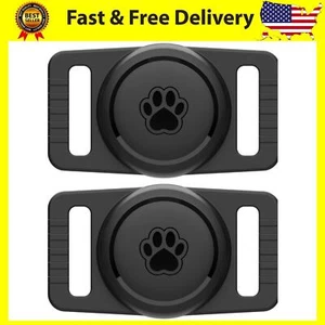 Airtag Dog Collar Holder 2 Pack,waterproof Cat Collar Holder for Apple Airtag - Picture 1 of 6