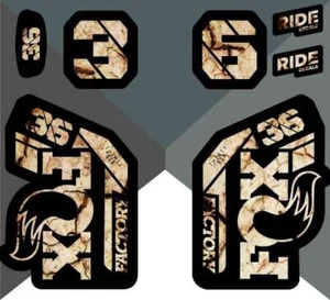 Fox 36 Factory 2021 Fork Decals - Scorched Earth - Licensed By Fox - Picture 1 of 1