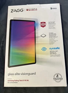 ZAGG Glass Elite VisionGuard Screen Protector for Samsung Galaxy Tab S7 FE 5G - Picture 1 of 1