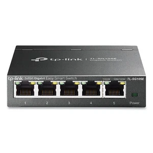 TP LINK Easy 5 Port Smart Gigabit Ethernet Desktop Switch TLSG105E - Picture 1 of 6
