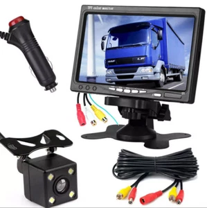 12-24V IR Reversing Backup Rear View Camera w/ 7" Monitor for Truck Caravan RVs - Picture 1 of 22