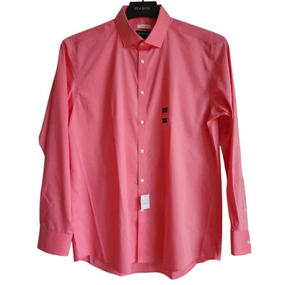 17 34/35 Pink Dress Shirt Skinny Fit Jos A Bank New Nwt Mens Flamingo Stretch Sz - Image 1 of 4