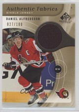2005-06 SP Game Used Edition Authentic Fabrics Gold /100 Daniel Alfredsson HOF