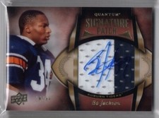 2013 Upper Deck Quantum Bo Jackson Jersey Patch Auto Autograph Card /30