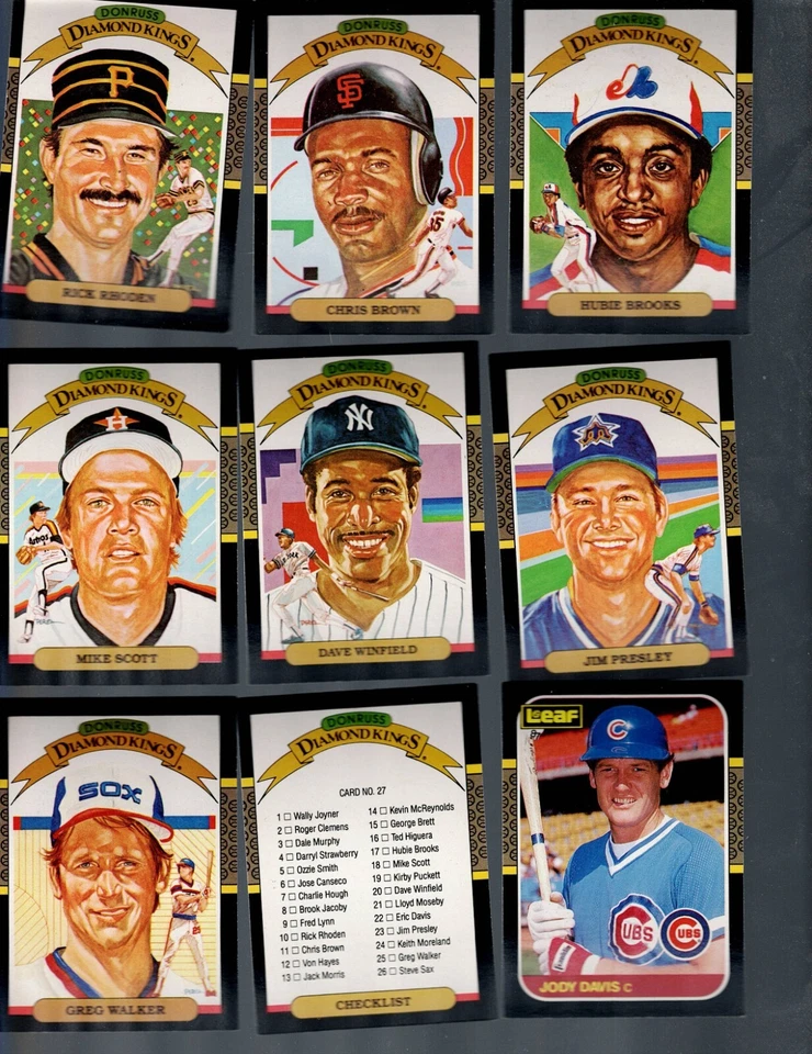 -1987 Leaf Baseball Complete Your Set Buy More, Save More! - Image 1 of 4