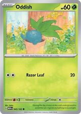 043/165 Oddish: Common Card :  151 Pokémon TCG Scarlet & Violet