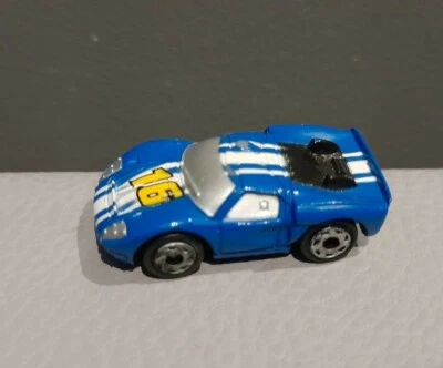 Micro Machines Ford GT-40 carro de corrida azul NO.16 #16 BRINQUEDO RETRÔ mini VINTAGE  - Imagem 1 de 4