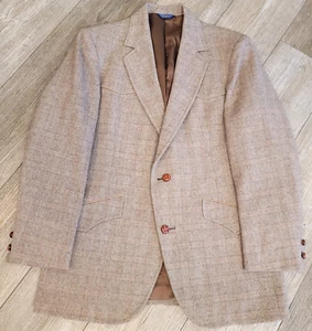 Pendleton Blazer Mens Size 40S Virgin Wool Western Suit Cowboy Yokes Sport Coat - Picture 1 of 15