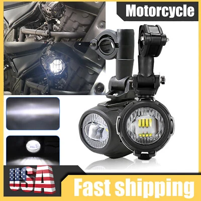For BMW R1200GS F800GS K1600 Motorcycle LED Auxiliary Fog Light Running Light - Image 1 of 4