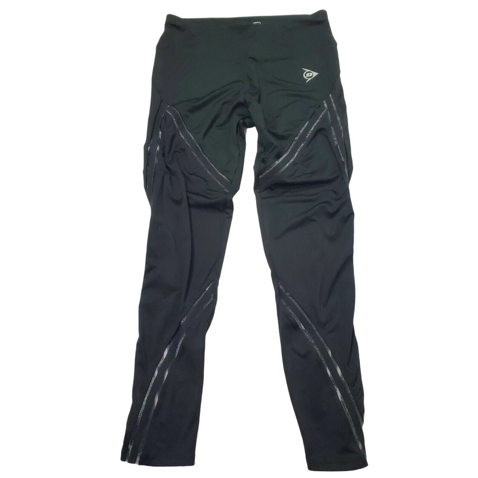 Dunlop Sport Leggings Womens Large Stay Cool Dry and Fresh Black Skinny Stretch - Image 1 of 4