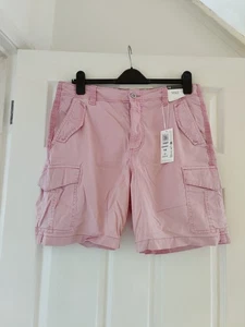 Ladies Tie Dye Pink Shorts From M&S Size 14 - Picture 1 of 6