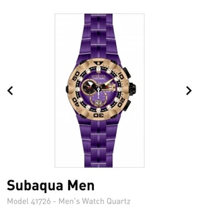 $609 Invicta Subaqua Nova Ridge Men's 49mm Swiss Chronograph Purple Watch 41726 - Picture 1 of 8