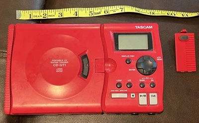 TASCAM CD-GT1 Portable CD Guitar Trainer Red Tested & Working - Image 1 of 4