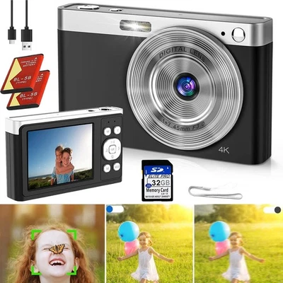 4K 50MP Digitalkamera, Autofokus Fotoapparat Fotokamera mit 32GB Karte Geschenk - Bild 1 von 4