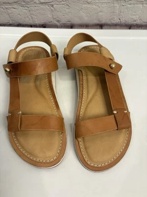 Rag & Bone Women's Brown  Parker Strappy - Leather Flat Sandal 36 - Image 1 of 4