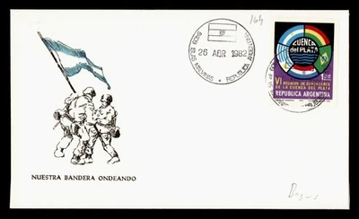 DR WHO 1982 ARGENTINA FALKLAND ISLANDS ANTARCTIC LIBERATION CACHET M63497 - image 1 of 2