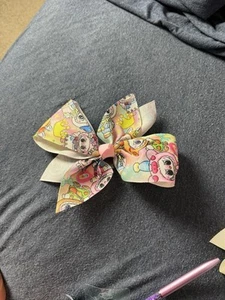 Little Monsters Multi Colored Large Hair Bow NWT - Picture 1 of 5