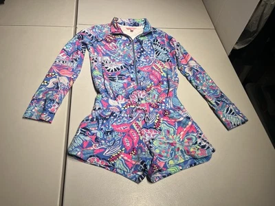 Mameluco Lilly Pulitzer para mujer XS patrón mameluco fantasía jardín multi algodón Foto 1 de 4
