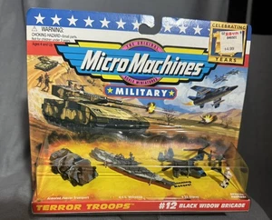 Vintage Micro Machines Military Terror Troops #12 Black Widow Brigade MOC- New - Picture 1 of 3