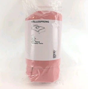 IKEA HALLESPRING Twin Comforter Set + 1 Pillowcase Dusty Pink HÄLLESPRING New - Picture 1 of 8