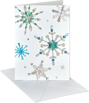 Papyrus Holiday Cards Boxed 14ct Snowflakes Warmest Wishes + Envelopes - Image 1 of 4