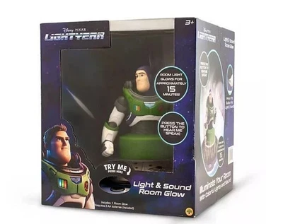 Luz nocturna brillante para habitación de luz y sonido Disney Pixar, calidad de regalo Buzz Lightyear Foto 1 de 4