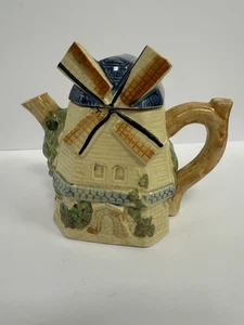 Vintage Ceramic Teapot Windmill Made In Japan  1950's  - Picture 1 of 9
