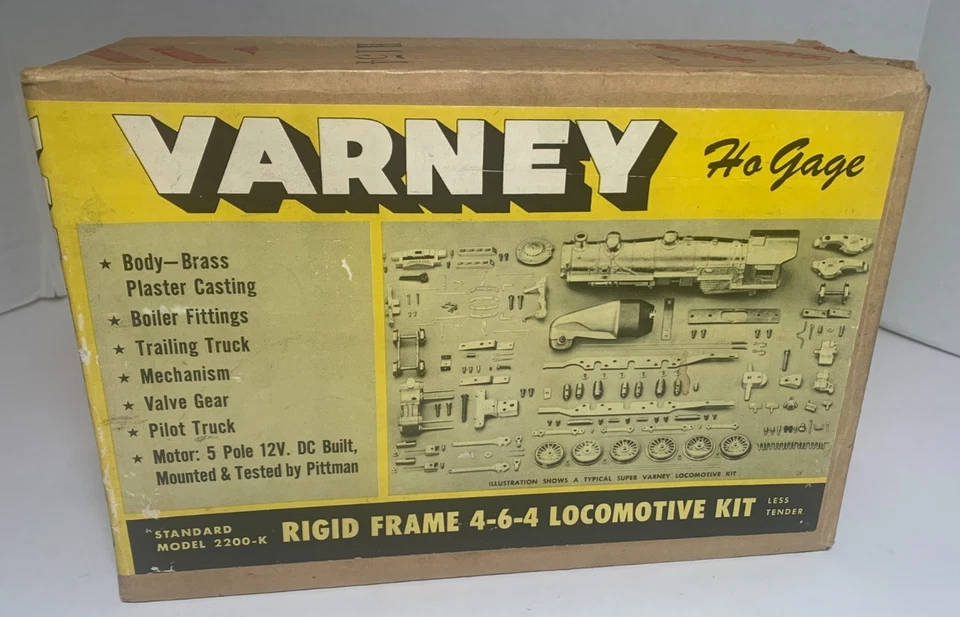 1950 年代 VARNEY HO BRASS 2200K 4-6-4 HUDSON 套件 - 部分组件带大量零件 — 第 1/4 张图片