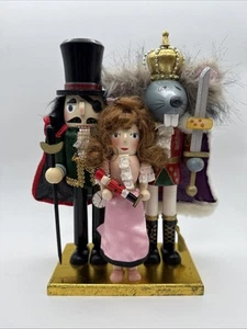 Nussknacker Ballett Trio Nussknacker Drosselmeyer Clara in rosa Mäusekönig - RAR - Bild 1 von 24