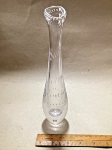 Jarrón burbuja controlado transparente KOSTA diseñado por Vicke Lindstrand. C1950 - Imagen 1 de 11