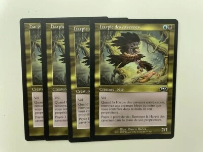 MTG 4X FRENCH PLANESHIFT CAVERN HARPY NM MAGIC THE GATHERING CREATURE COMMON - Image 1 of 4