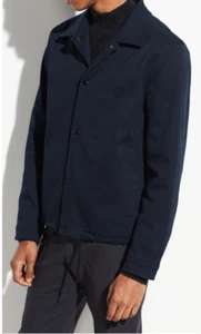 Vince Herren kleine moderne Trainer Jacke Küstenblau Neu mit Etikett $ 395 - Bild 1 von 11
