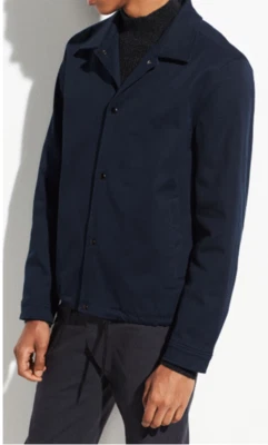 Chaqueta de Entrenadores Vince Para Hombre Pequeña Moderna Azul Costero Nueva con Etiquetas $395 Foto 1 de 4