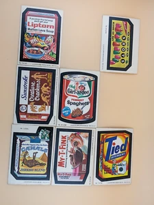 Wacky Packages 1979 Topps Gadzooka 5 1 45 34 59 7 62 lote incompleto x7 - Imagen 1 de 8