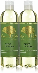 Premium Liquid Gold Olive Oil Refined 100% Pure Organic Cold Pressed Skin Hair  - Picture 1 of 35