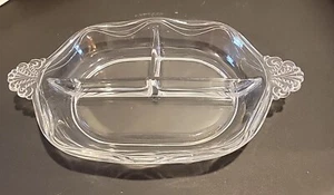 Plato para servir de vidrio transparente dividido delicioso encurtidos nueces de caramelo de colección mango de mercancía de fiesta - Imagen 1 de 9