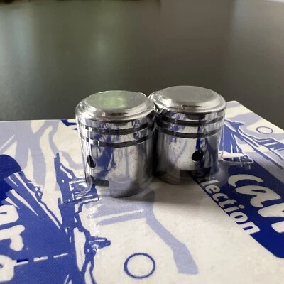 Universal Ventilkappenset Kolben Silber Motorrad - Bild 1 von 3